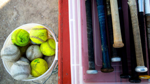 Softballs and bats